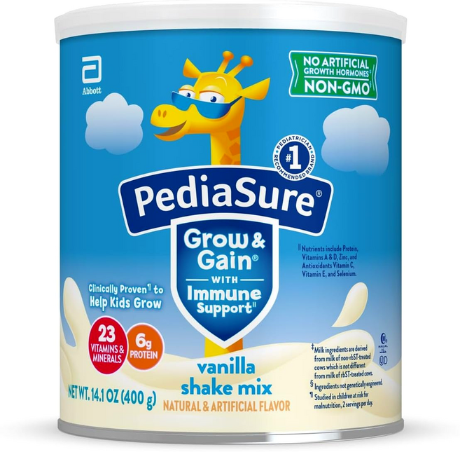 [미국]페디아슈어 그로우 앤 게인 파우더 바닐라 초콜렛 딸기 3가지맛 400g/Pediasure powder Grow & Gain, 400g, 1개