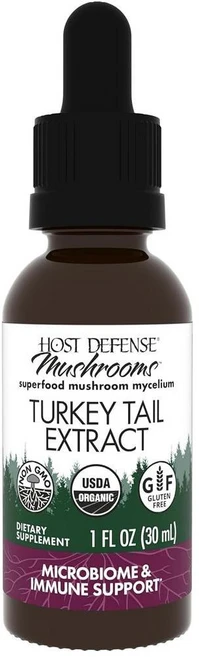 호스트 디펜스 터키테일 운지버섯 추출물 액상 Host Defense Turkey Tail Extract, 1개, 30ml - 쿠팡
