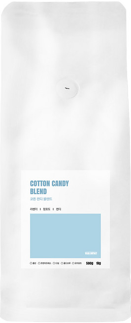 빈임팩트 코튼 캔디 블렌딩 원두 당일로스팅, 1개, 1kg, 모카포트