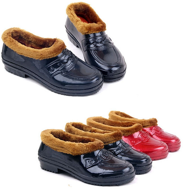 꼭지슈즈 국산 방한화 털고무신 스님 보살털신