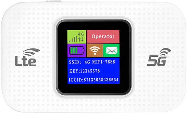 휴대용 포켓 Mifi 모뎀 SIM 카드 슬롯 무선 와이파이 라우터 야외 차량용 모바일 핫스팟 4G LTE 150Mbps 3200mAh, White H, 1개