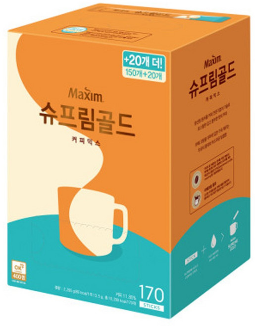 맥심 슈프림골드 170Tx1개+사은품, 1개, 170개입, 14g