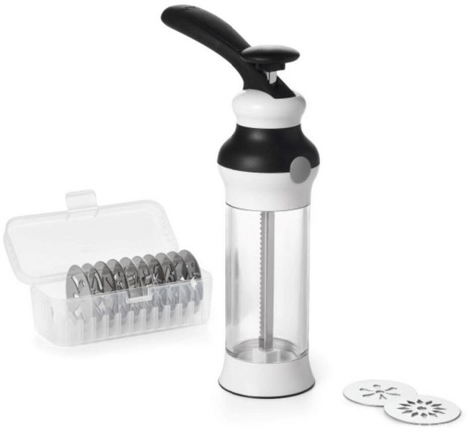 옥소 쿠키 프레스 디스크 케이스 포함, 본체 + 12종류의 디스크 (케이스 포함), 1개