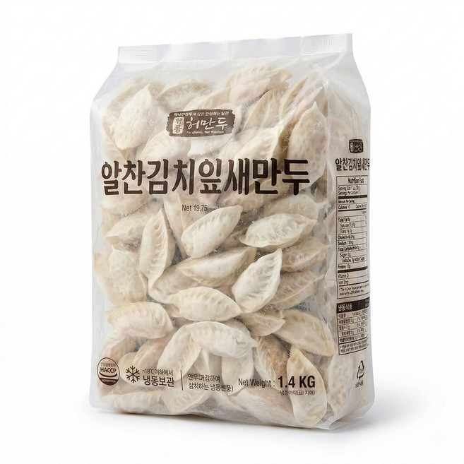허만두 알찬 김치 잎새만두 김치맛, 2개, 1.4kg