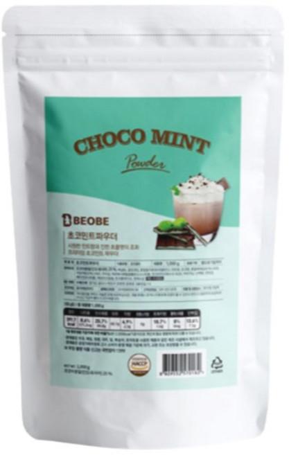 베오베 초코민트 파우더, 1kg, 1개입, 9개, 1kg