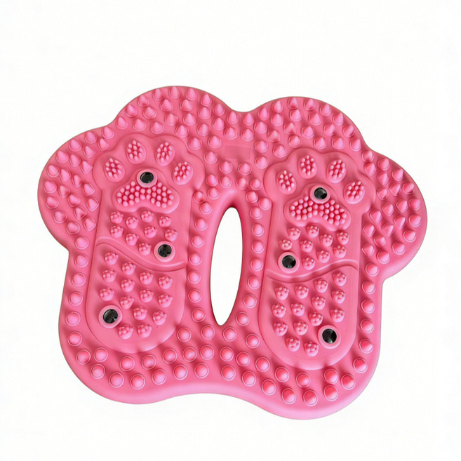 밸런스 에어 스텝 쿠션 공기주입 홈트 지압 워킹 패드 코어 스트레칭, 핑크, Pink