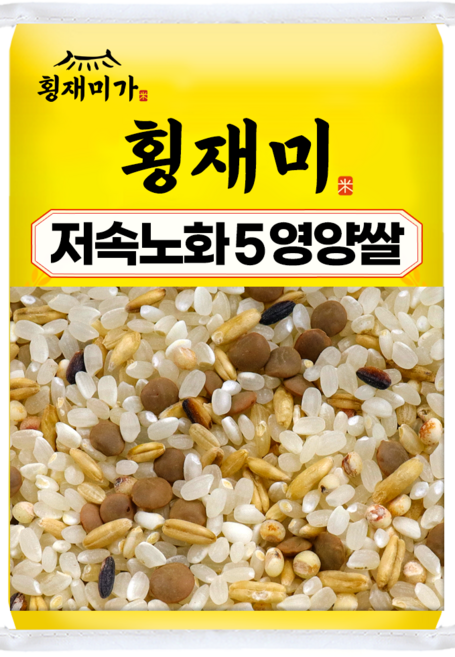 [횡재미가] 저속식단 5곡쌀 (백미80%+저속식단5곡 잡곡20%) 10kg, 1개, 등 외