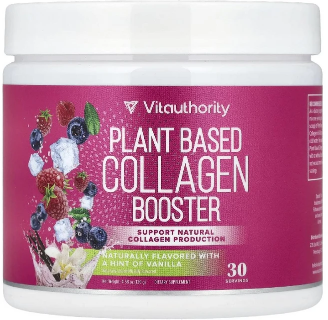 Vitauthority 식물성 콜라겐 부스터 어 힌트 오브 바닐라 130g(4.58oz) Vitauthority (비타어쏘리티), Vitauthority (비타어쏘리티) Vitautho, 130g, 1개 - 쿠팡