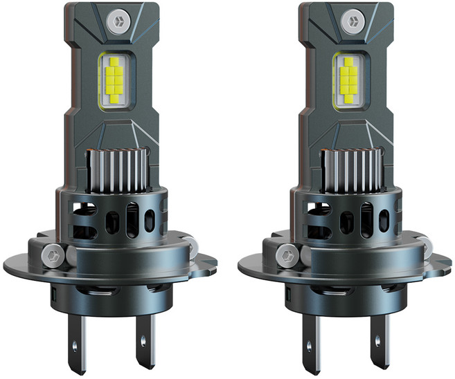 60W LED 고출력 전조등 1:1 헤드라이트 9-36V 겸용 승용차 화물차 헤드라이트, H7, 1세트