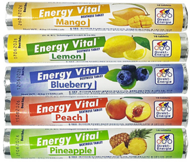 에너지바이탈 포도당캔디 18정X6개 (랜덤발송-맛골고루) 에너지캔디 먹는포도당, 42g, 6개