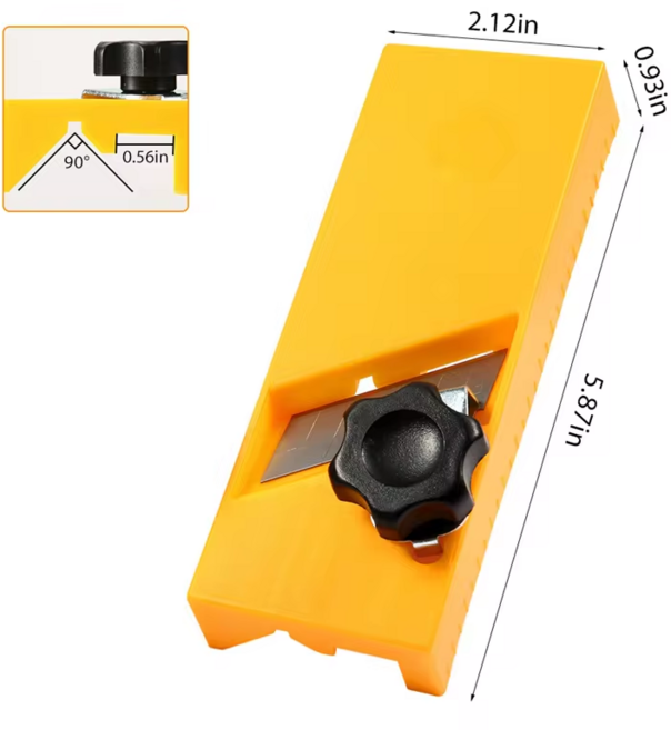 45 ° 모따기 트리밍 커터 목공 보드 플레너 도구 수동 나무 칼 바닥 디버링 가장자리 기획 블레이드, 1개