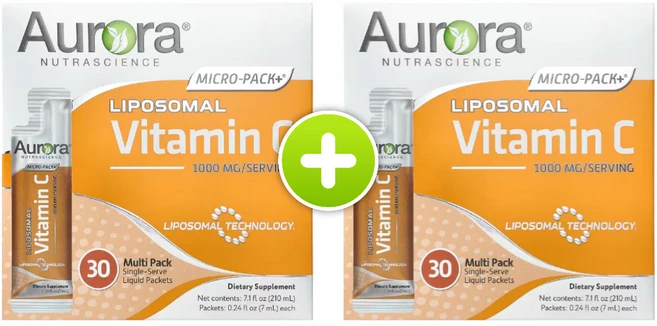 오로라 뉴트라사이언스 리포조말 비타민C 1000mg 30포 x 2팩 액상비타민C, 2개, 15ml - 쿠팡
