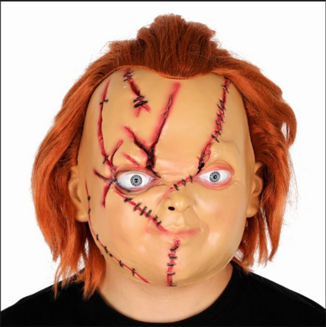 산타할아버지 실리콘가면 풀페이스 가면 코스프레, 1개, 데빌 마스크