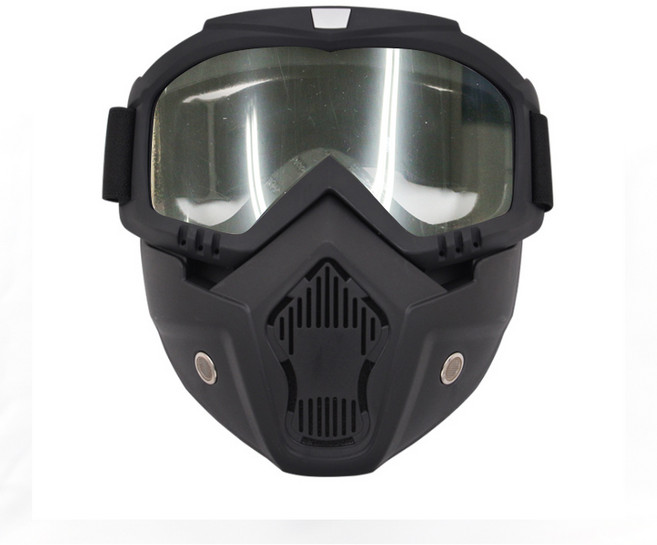 엠파이어 미러고글 마스크 GOG1600, 검정 + 투명, 1개