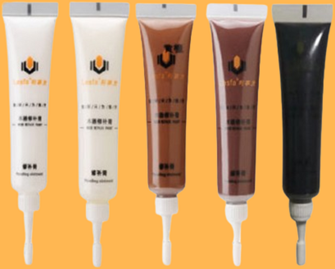 가구 식탁 장판 마루 찍힘 흠집 기스 나무 원목 보수 메우기, 아이보리 5P 세트, 1개