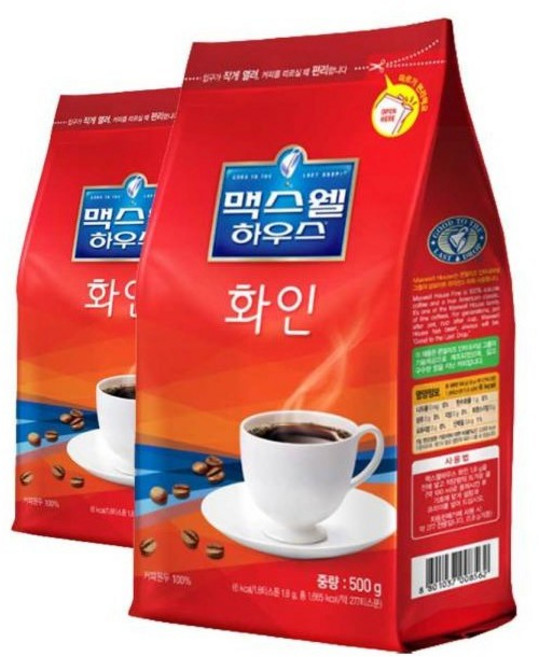 맥스웰하우스 화인 커피믹스 자판기커피 믹스커피, 동서 맥스웰하우스 화인 500gx2개