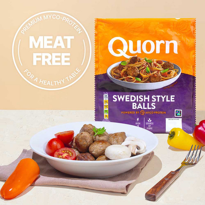 퀀 스웨덴식 스타일 볼 Quorn swedish style balls 300g 채식 푸드 식물성 단백질 대체육 볼, 1개