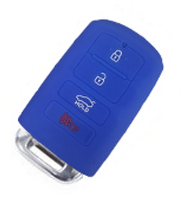 기아 호환 실리콘 키케이스, 블루, .