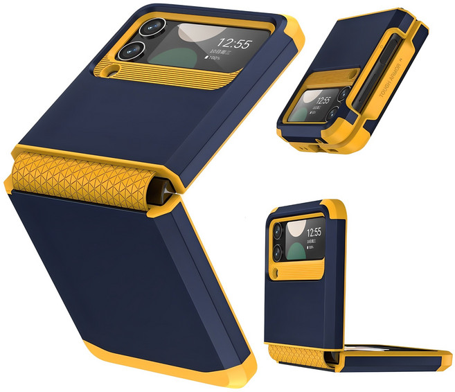 포스워백 갤럭시 z플립3 힌지보호 하드 케이스