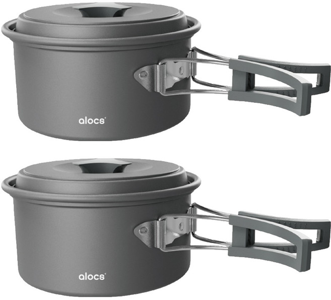 알록스 야외용 포트 CW-C72 1.7L, 2개, 그레이