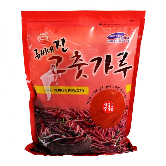 류씨네 중식용 매운 고운 고추가루 1kg, 1개, 1g