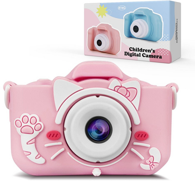 알테지 리본고양이 어린이 키즈 카메라 디지털 사진기, KD1000(인디핑크), 1개