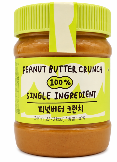 다파니 땅콩버터 크런치 100% 무설탕 무가당 무첨가, 1개, 340g