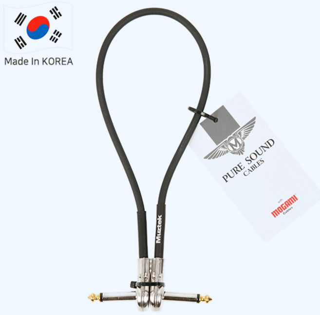 모가미 팬케익 이펙터 패치 케이블 15Cm 20Cm 25Cm 30Cm 45Cm 60Cm 길이에 맞게, PSV-45(45Cm), 1개