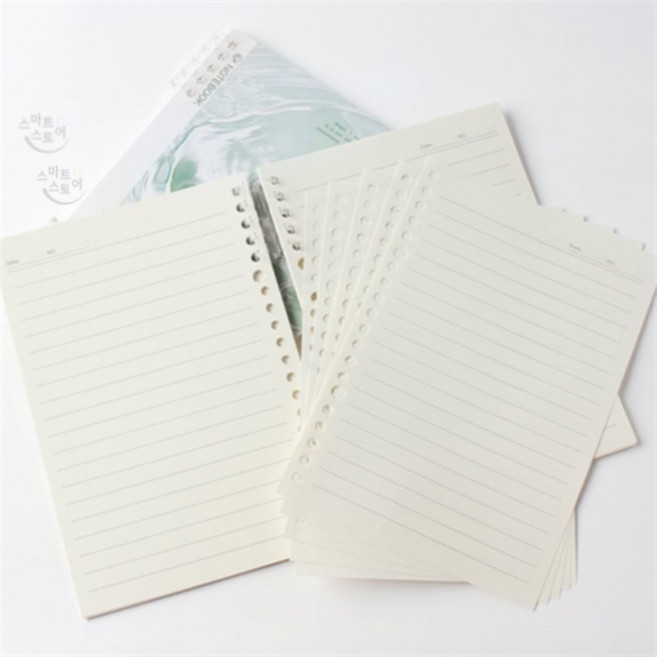 B5 유선 노트 2P 실버