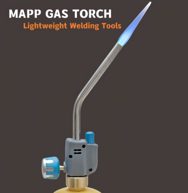 Propane 토치 헤드 MAPP 연료 MAP PRO 미니 토치 충전식 가스 점화 장치 포함 트리거 스타트 맵 화구 키트 (CSA), [01]기타, 1개, 01 기타