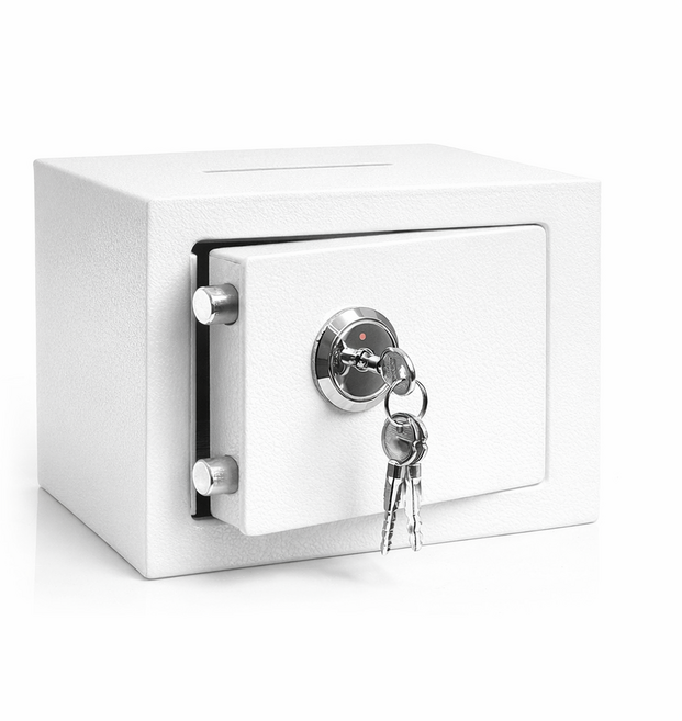 아이이피 K17 열쇠금고 지폐투입구 미니금고, 화이트