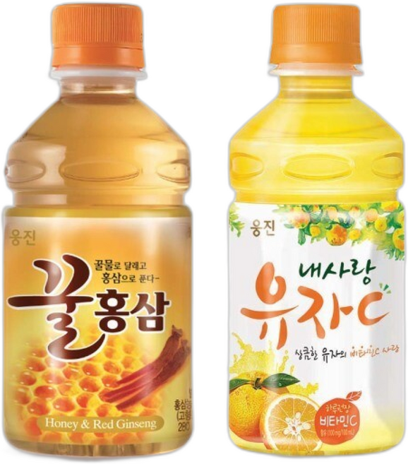 꿀홍삼 12개 + 내사랑 유자C 12개 280ml 총24개, 꿀홍삼 12개 + 내사랑 유자C 12개 280ml 총2, 1개