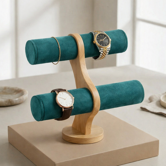 원목 주얼리 스탠드 팔찌 시계 거치대 1개