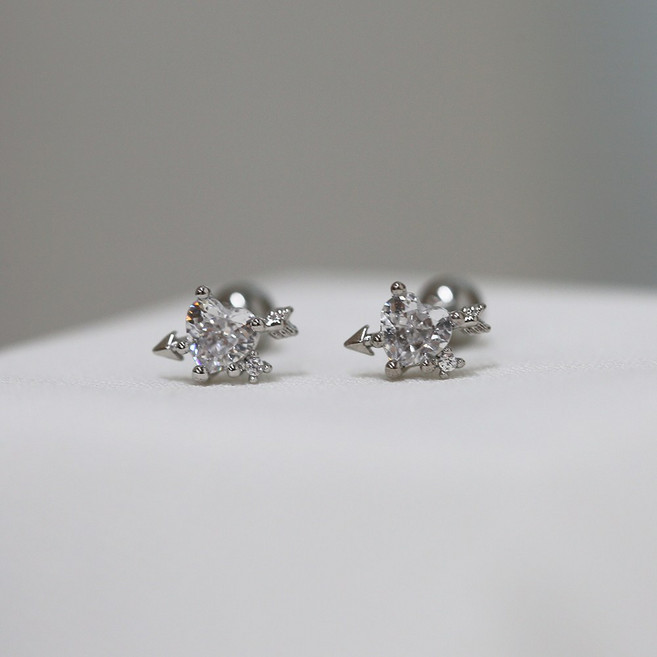 미다미 [2P케이스세트] 로빈 하트 큐피트 포인트 피어싱 세트