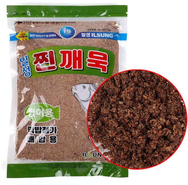 [낚시어때] 일성 찐깨묵 / 붕어낚시 식물성 집어제 떡밥 미끼