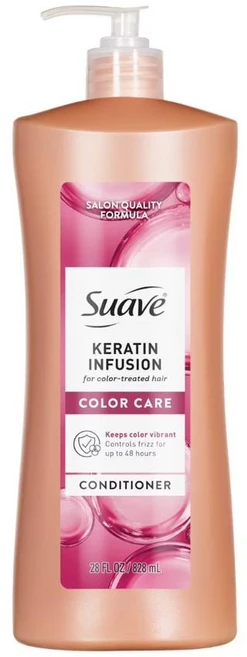 수아브 케라틴 인퓨젼 컬러 케어 컨디셔너 Suave Keratin Infusion, 1개, 828ml - 쿠팡