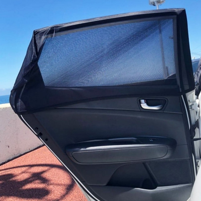 차량용 햇빛가리개 트렁크 모기장 메쉬 방충망 차박 용품 2P, 1세트, 일반형 트렁크(1P)