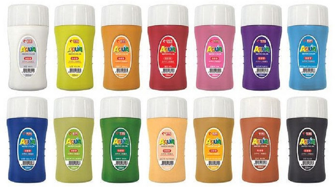 티티 대용량 그림물감 아쿠아 물감 220ml, 빨강