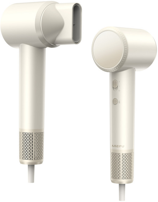 BLDC모터 헤어드라이기 빠른건조 저소음 열손상방지 음이온 헤어케어, YEY-GS83, Creamy yellow