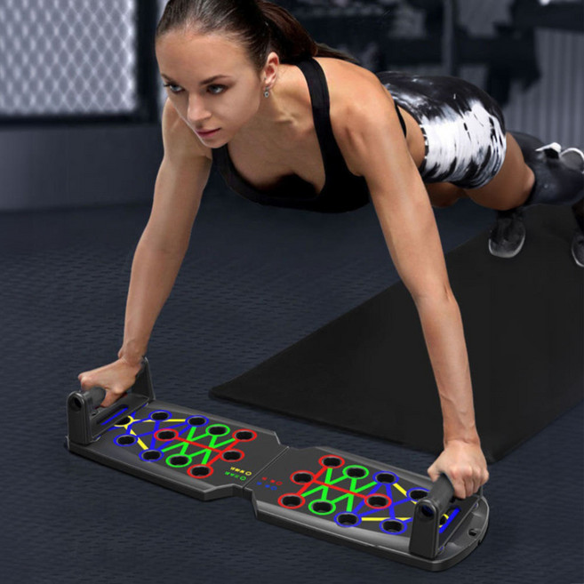 멀티 푸쉬업 바 팔굽혀펴기 홈트레이닝, 블랙