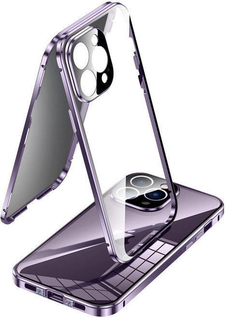 아이폰16프로 사생활보호 마그네틱 풀커버 케이스