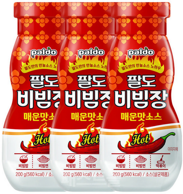 팔도 비빔장 매운맛소스 200g 3개