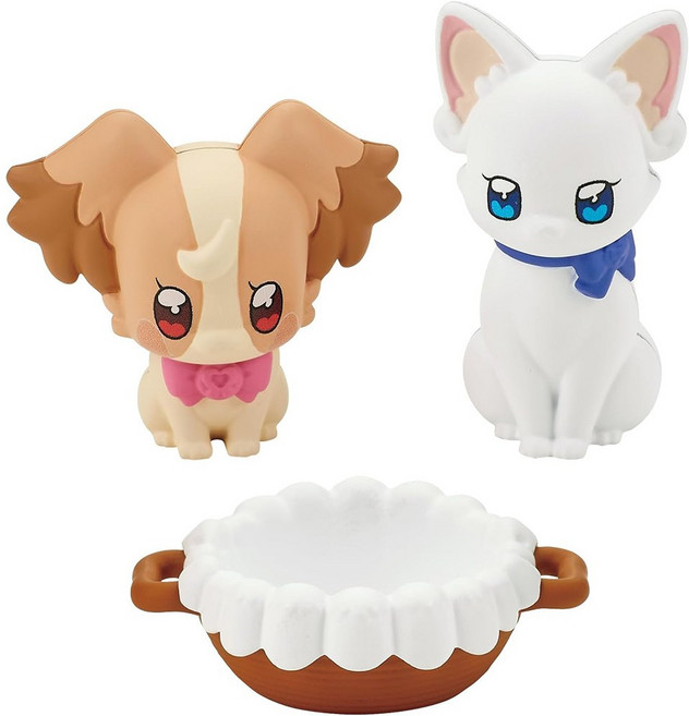 BANDAI 萬代 美妙寵物光之美少女 小麥&小雪公仔, 1個