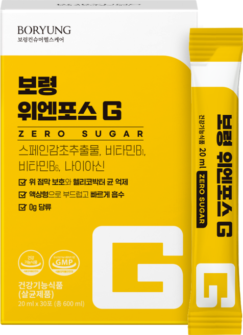 보령 위엔포스G 제로슈가, 30회분, 1개