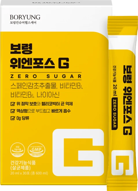 보령 위엔포스G 제로슈가, 30회분, 1개 - 쿠팡
