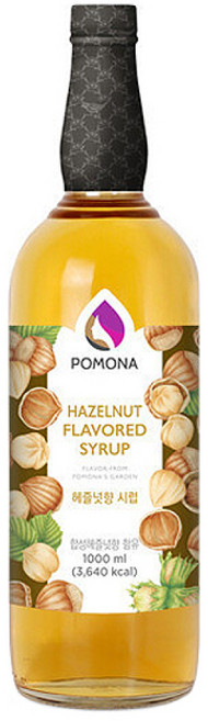 포모나 헤이즐넛시럽, 1L, 1개