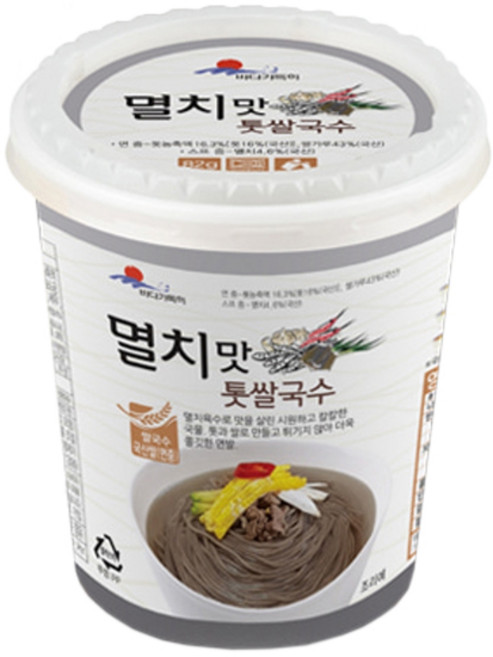 완도바다식품 멸치맛 톳 쌀국수 82g, 1개