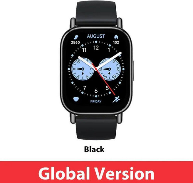 샤오미 레드미 워치 5 라이트 글로벌 버전 스마트워치 한글탑재 4.98cm 디스플레이, 기본 반지 사이즈, 블랙