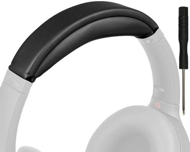 SOULWIT 교체용 헤드밴드 패드 키트 - 호환 모델 Sony WH-1000XM4 간편한 DIY 설치 1개, Black