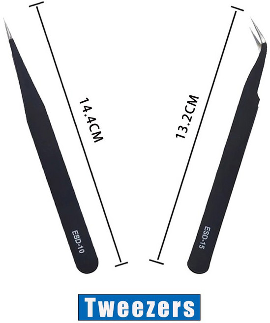 FDM SLA 3D 노즐 유지보수 핀셋 도구 키트 스크래퍼 조각 프린터, Tw zers, 1개